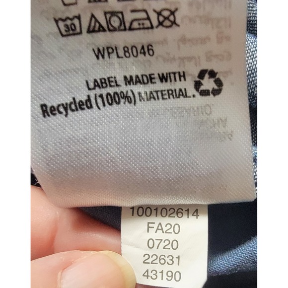 Sun & Stone XL Men Aztec Print Shirt Short‎ Slv Button Up Casual XL Denim Look - Picture 7 of 9